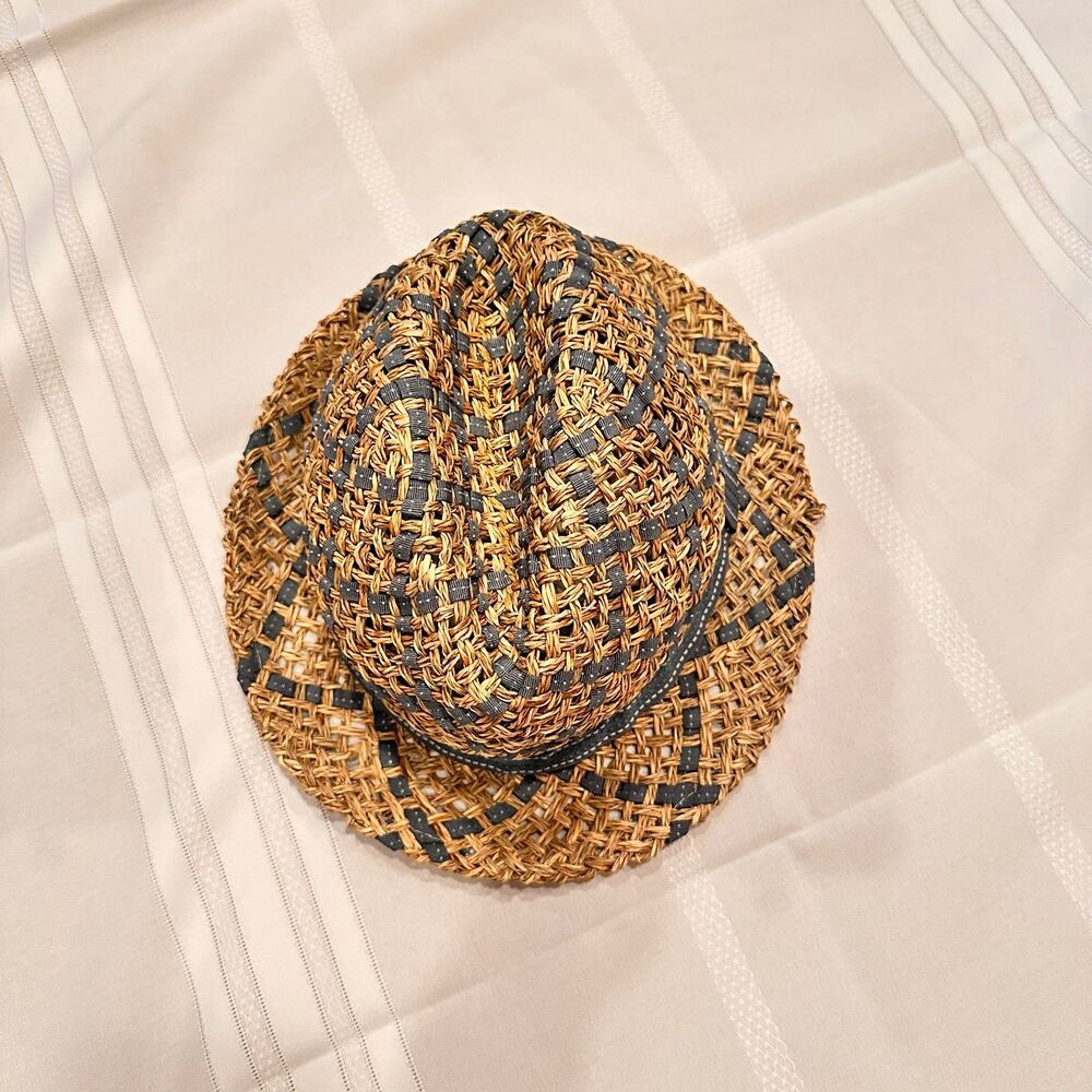 Lucky Brand Ombre Straw Fedora Hat